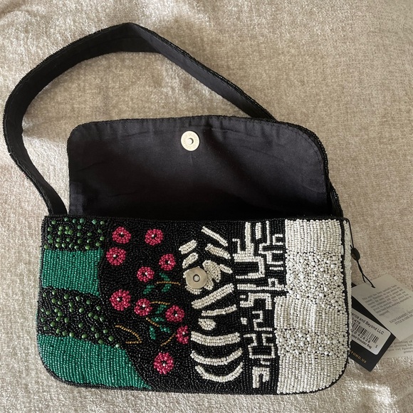 Beaded Women’s Shoulder Bag - Multicolor - Picture 2 of 4